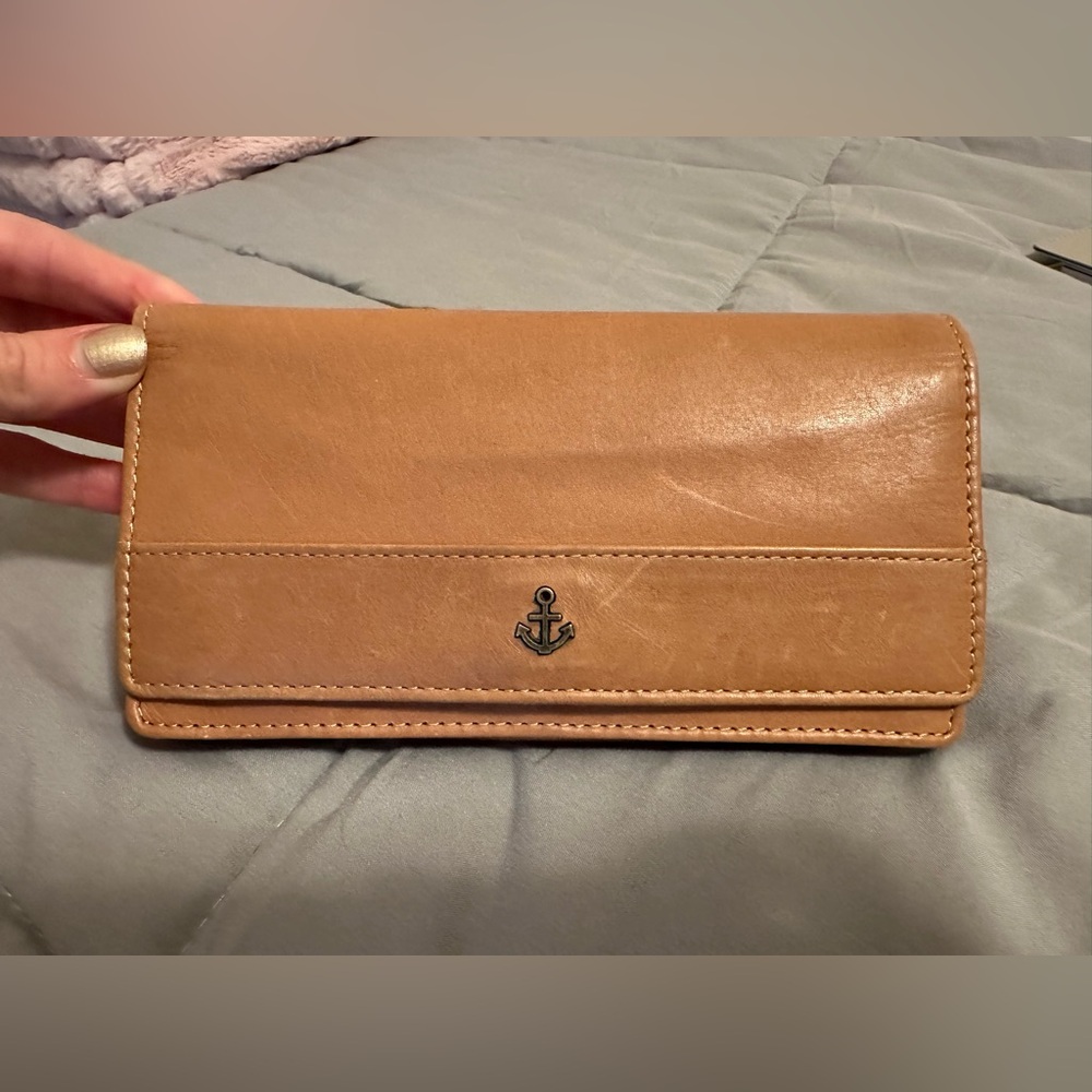 Harbour 2nd Brown Leather Full size Snap Wallet